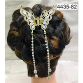 (Butterfly Hair Clips Wedding Claw Clip Butterfly Hair Clutcher Metal Pearl Hair Clip pack of 12pc)